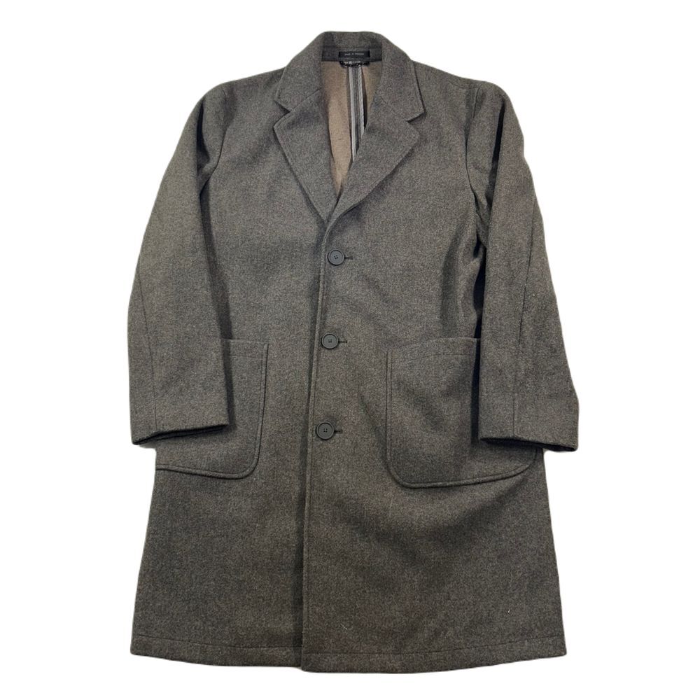 Calvin Klein Marcel Slim-Fit Overcoat Mens 38R 38 Taupe Gray $450 NEW